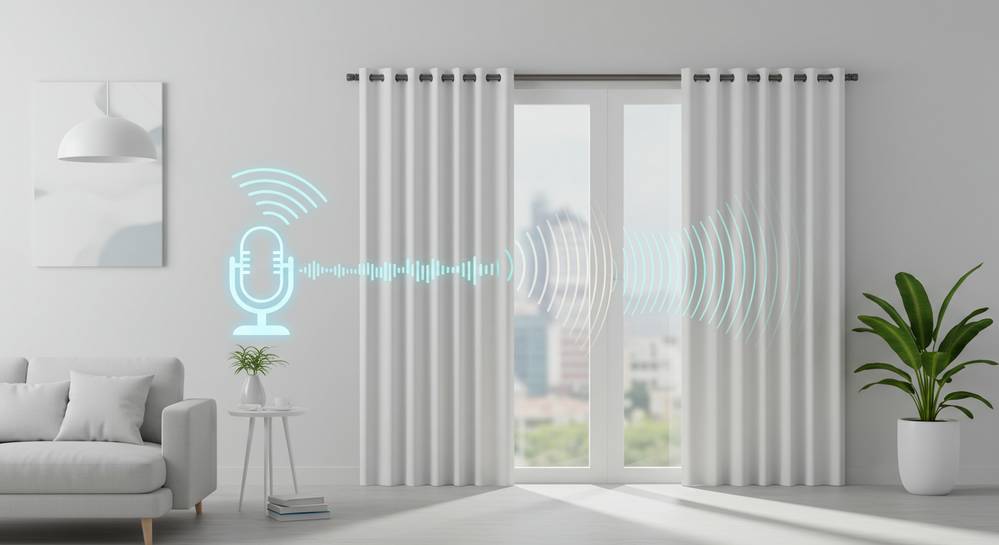 How do voice controlled smart curtains work
